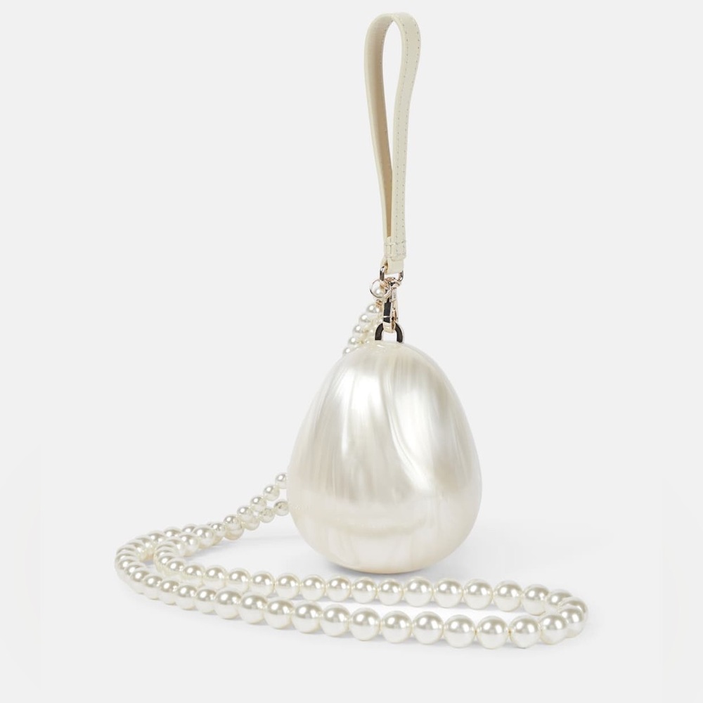SIMONE ROCHA Micro Egg Pearl-Effect Cross-Body Bag - Picture 2 of 12